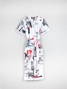 Eco-Dyed White Printed Jumpsuit - Sizes 6 & 12 via Fanfare Label