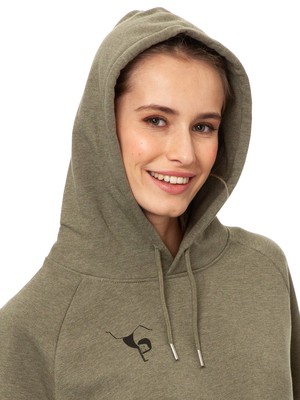 Balance Hoodie heather khaki from FellHerz T-Shirts - bio, fair & vegan