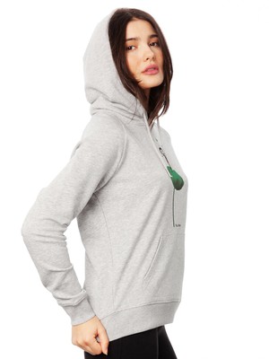 Rainbow Juggleuse Hoodie heather gray from FellHerz T-Shirts - bio, fair & vegan