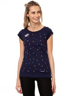 Confetti Girl Cap Sleeve midnight via FellHerz T-Shirts - bio, fair & vegan