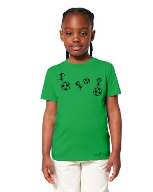 Fußball-Mädchen Kids T-Shirt fresh green from FellHerz T-Shirts - bio, fair & vegan