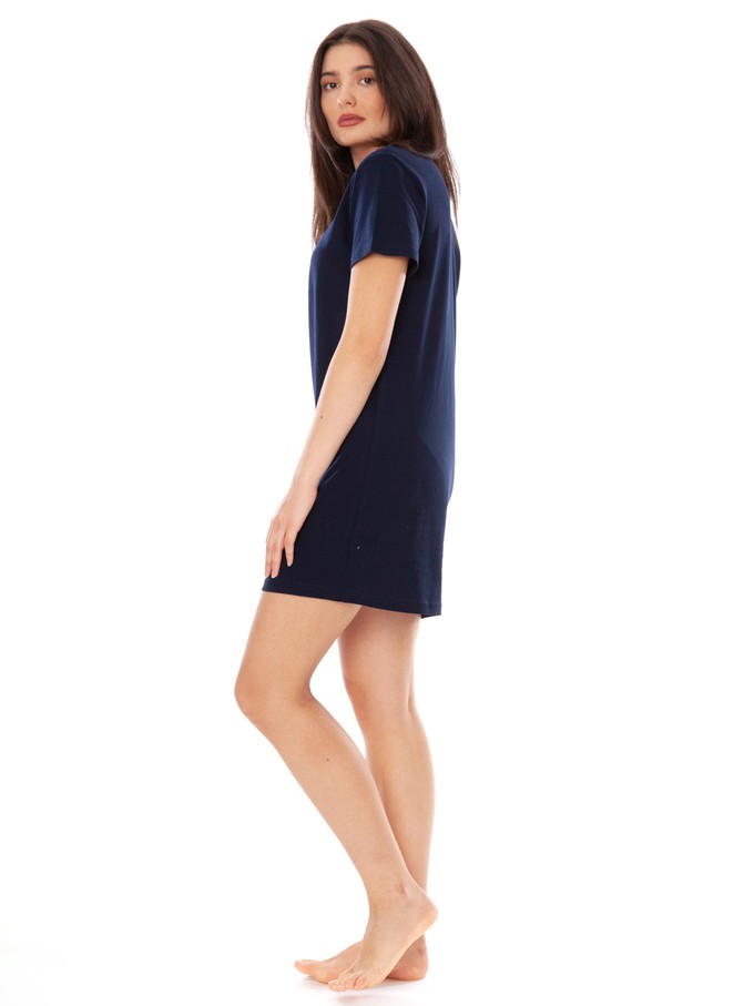 FellHerz T-Shirt Dress navy from FellHerz T-Shirts - bio, fair & vegan