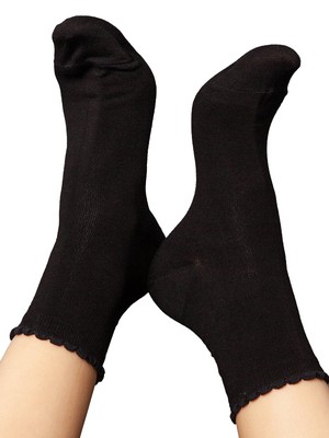 Socks with viscose (from bamboo cellulose) heart black from FellHerz T-Shirts - bio, fair & vegan