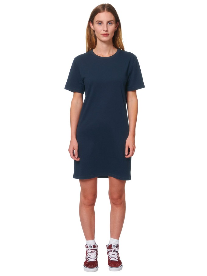 FellHerz T-Shirt Kleid navy from FellHerz T-Shirts - bio, fair & vegan