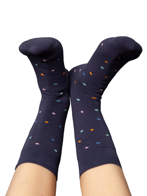 Warm cuddly socks with organic cotton confetti thundercloud from FellHerz T-Shirts - bio, fair & vegan