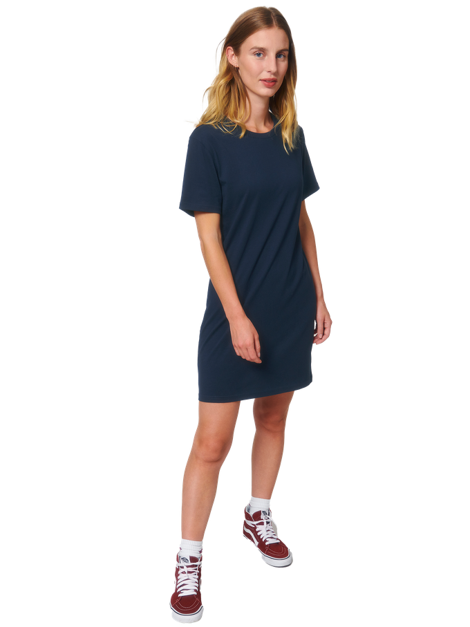 FellHerz T-Shirt Kleid navy from FellHerz T-Shirts - bio, fair & vegan