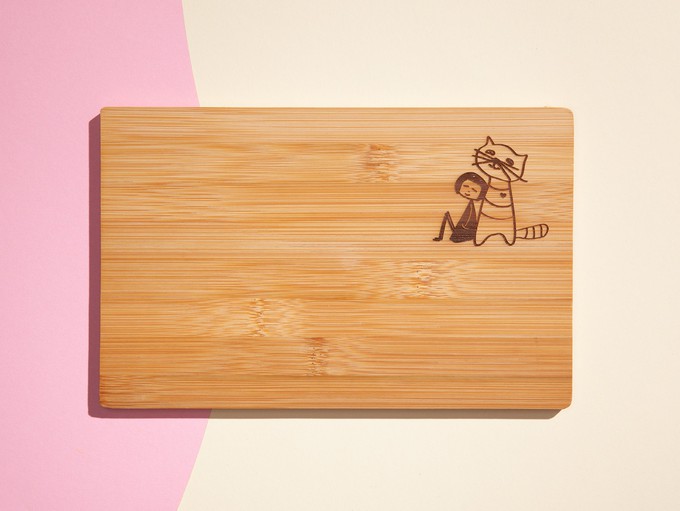 Breakfast Board Catlove Bamboo from FellHerz T-Shirts - bio, fair & vegan