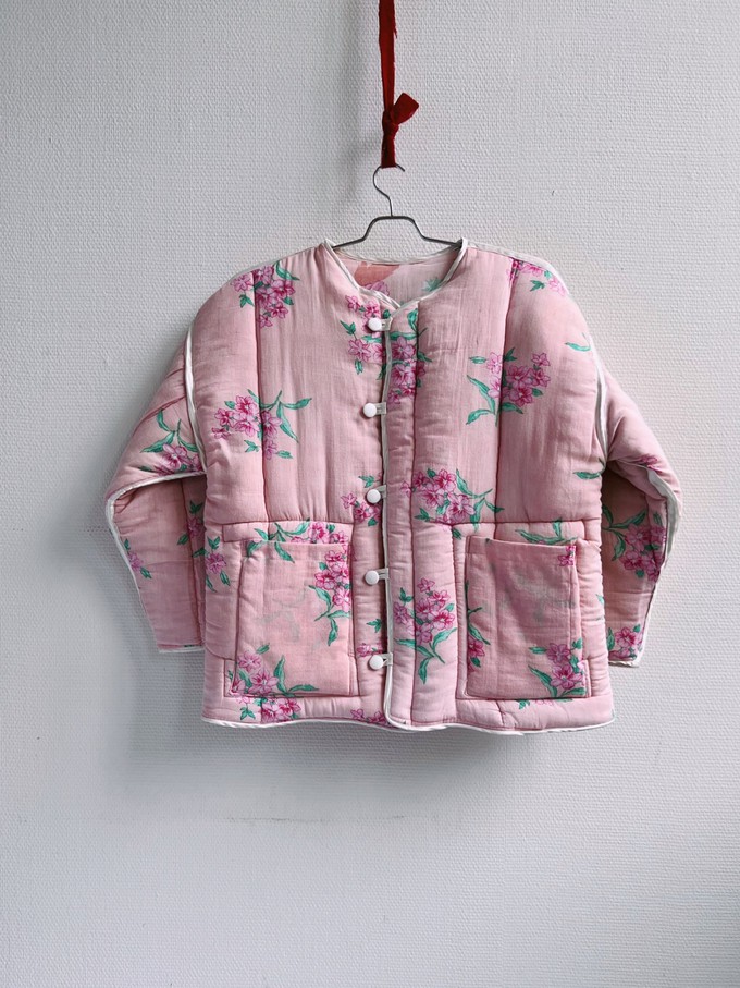 Our "PINK ROMANTIC DUVET " Reversible Jacket - XS/S - Petite from Fitolojio Workshop