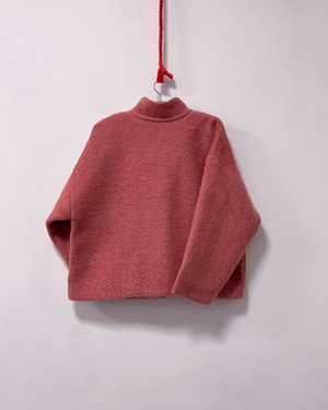 Our "Mr  CRAMER ROUGE PINK"  wool Blanket Made COAT - L- (Fit M/L) from Fitolojio Workshop