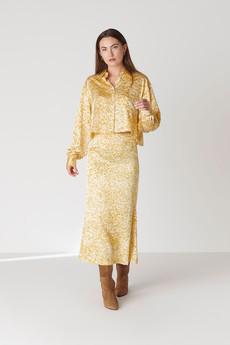 Noa Skirt - Petal Yellow via Floria Collective