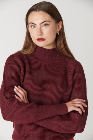 Kenna sweater - burgundy from Floria Collective