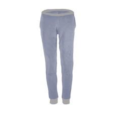 Organic velour pants Hygge light blue / grey via Frija Omina