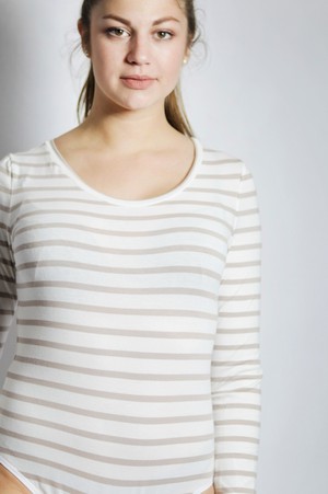 Bio Body Langli, cream / white stripes from Frija Omina