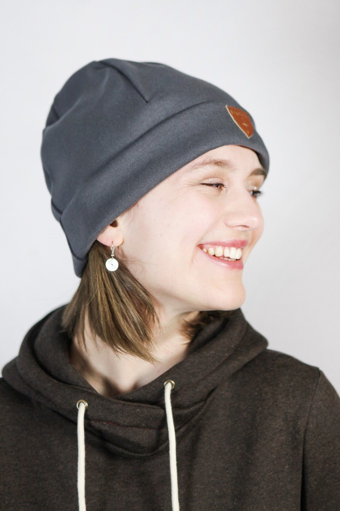 Sustainable beanie hat Basel, anthracite from Frija Omina