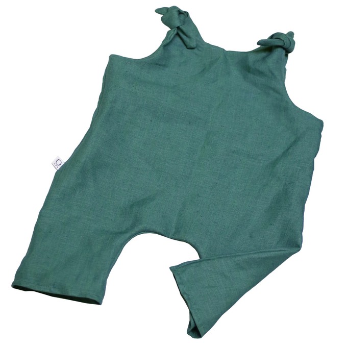 Baby romper from hemp seagreen from Frija Omina