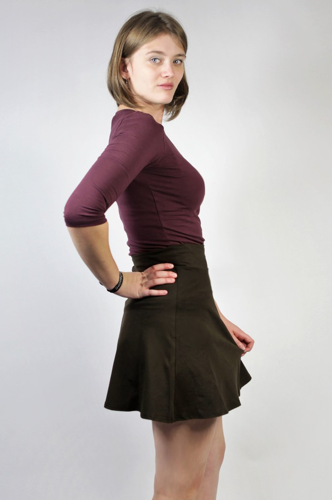 Organic skirt Wave, brown from Frija Omina