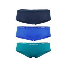 Bio hipster panties set Lake: indico, bluebottle, tourquise via Frija Omina