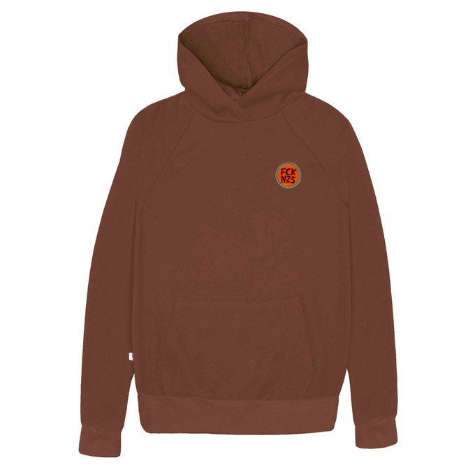 Hoodie FCK NZS brown from Frija Omina