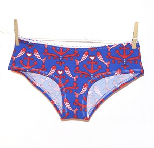 Bio hipster panties Muster Anchor (blue) from Frija Omina