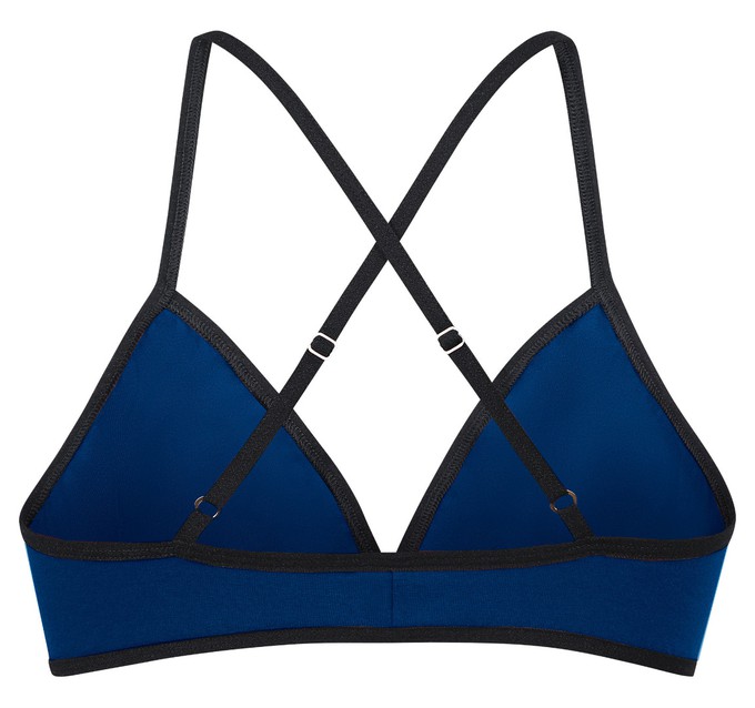 Bio bra, dark blue from Frija Omina