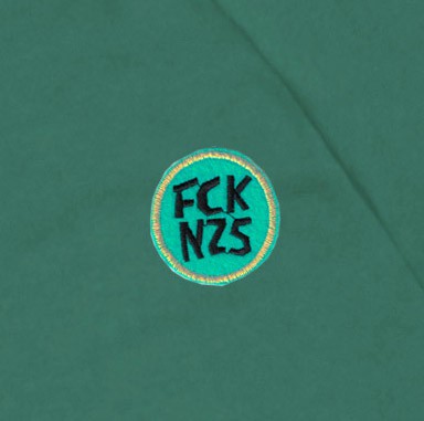 Hoodie FCK NZS sea green from Frija Omina