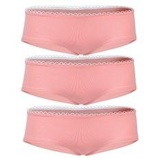 Bio hipster panties, set of 3 - uni apricot via Frija Omina