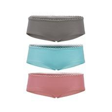 Bio hipster panties set Moor: cinder, light blue, antique pink via Frija Omina