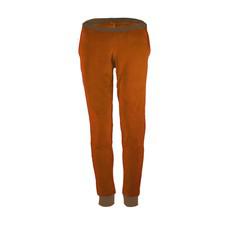 Organic velour pants Hygge caramell (brown) / taupe via Frija Omina