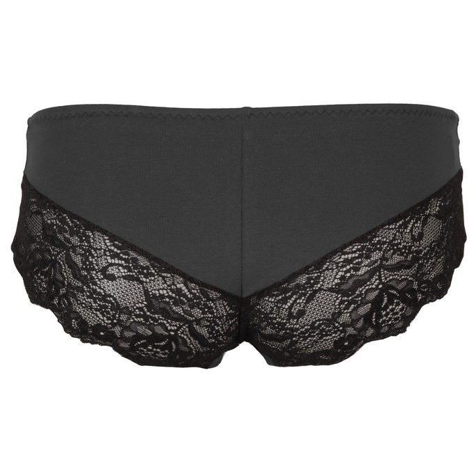 Organic hipster panties Me anthracite / lace from Frija Omina