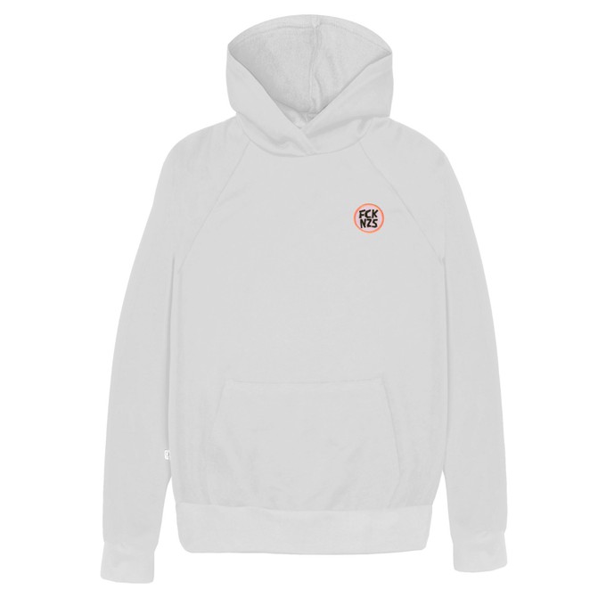 Hoodie FCK NZS white from Frija Omina