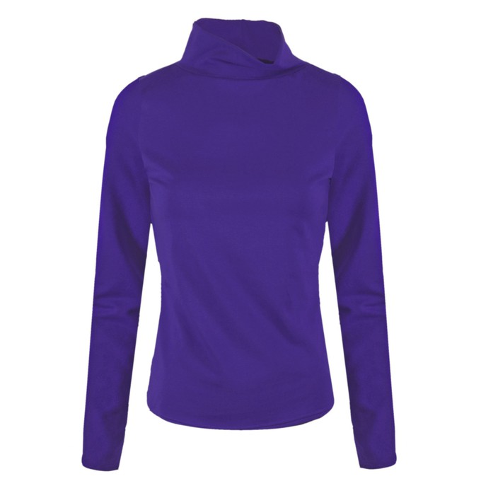 Organic Polo neck shirt Rolli, violet from Frija Omina