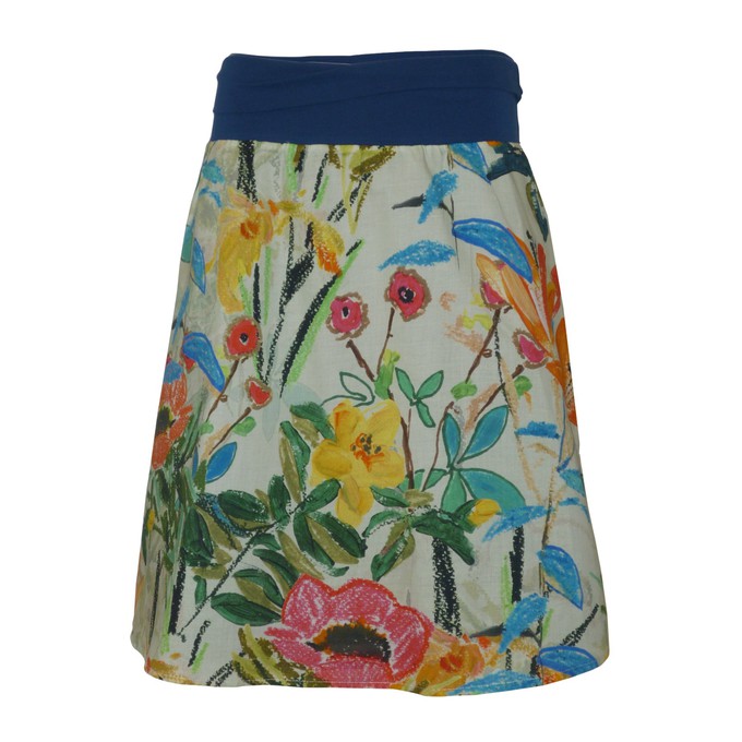 Organic skirt Freudian, paradise / blue from Frija Omina