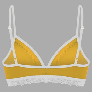 Set: Bio bra + hipster panties Spitze, saffron from Frija Omina