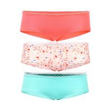 Bio hipster panties set: Martha, coral + mint (green) via Frija Omina