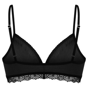 Set: Bio bra + hipster panties Spitze, black from Frija Omina