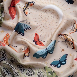 The Moon Butterfly Silk Square Scarf from GAÂLA