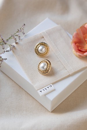 June Birthstone Earrings - Pearl from GAÂLA