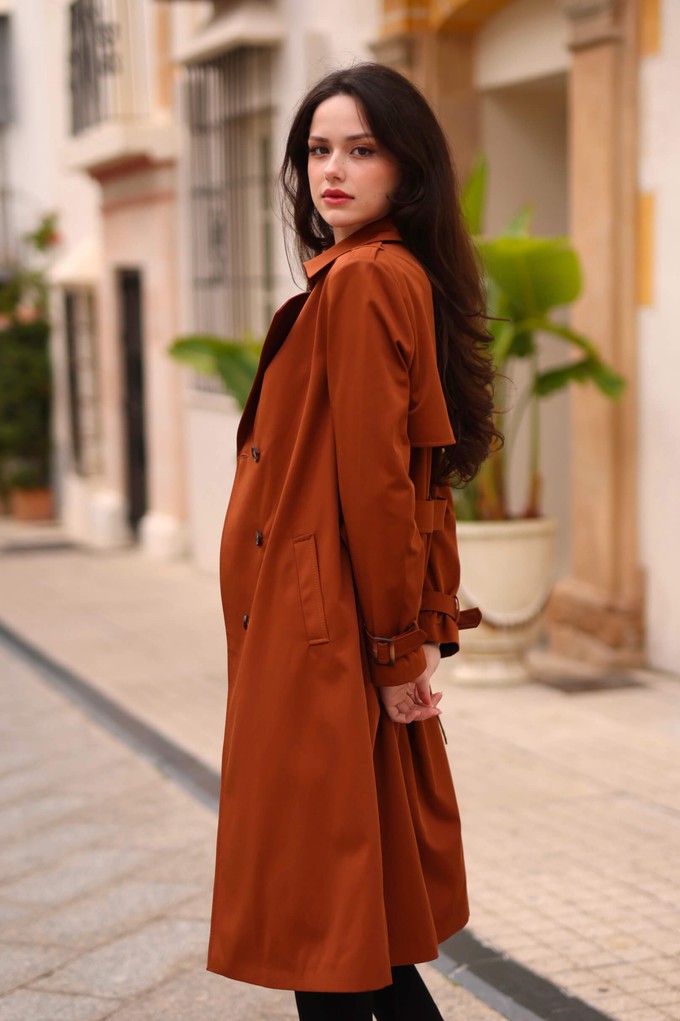 Cotton trench coat hotsell