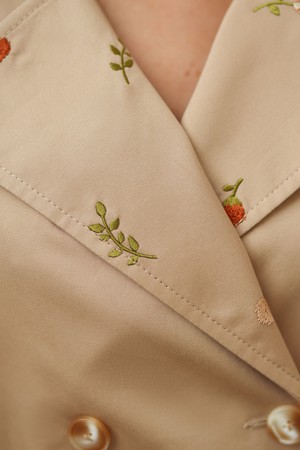 Nica Embroidered Trench Coat from GAÂLA