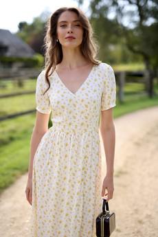 Beth Puffed Sleeve Dress via GAÂLA