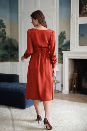 Rouge Silk Dress from GAÂLA