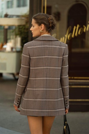 Meredith Plaid Blazer from GAÂLA