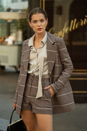 Meredith Plaid Blazer from GAÂLA