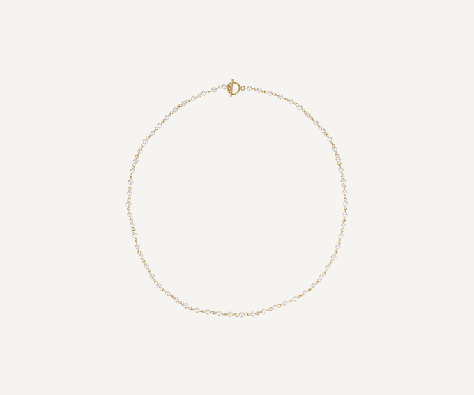 Audrey Pearl Station Necklace from GAÂLA