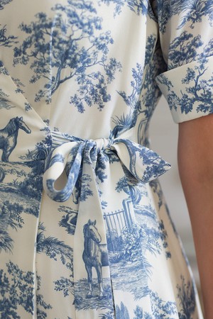 Elsie Toile De Jouy Dress from GAÂLA