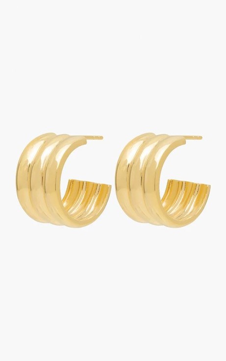 Earring Bold Triple Hoop from Het Faire Oosten