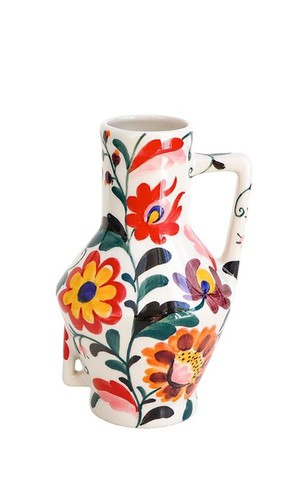 Vase Handpainted Flowers from Het Faire Oosten