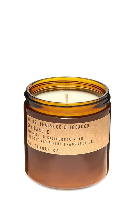 Candle No.4 Teakwood & Tobacco Large from Het Faire Oosten