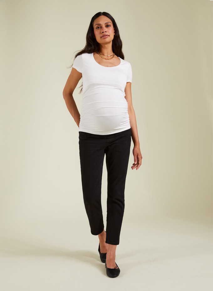 The Essentials Maternity Cap Scoop Top from Isabella Oliver