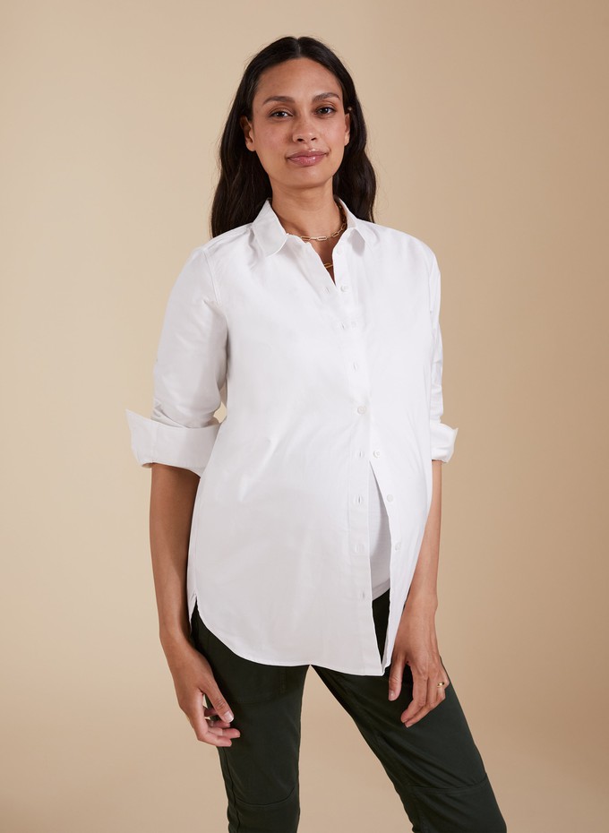 The Essentials Organic Cotton Maternity Shirt from Isabella Oliver